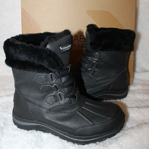 UGG KOOLABURRA LEATHER WINTER BOOTS BLACK